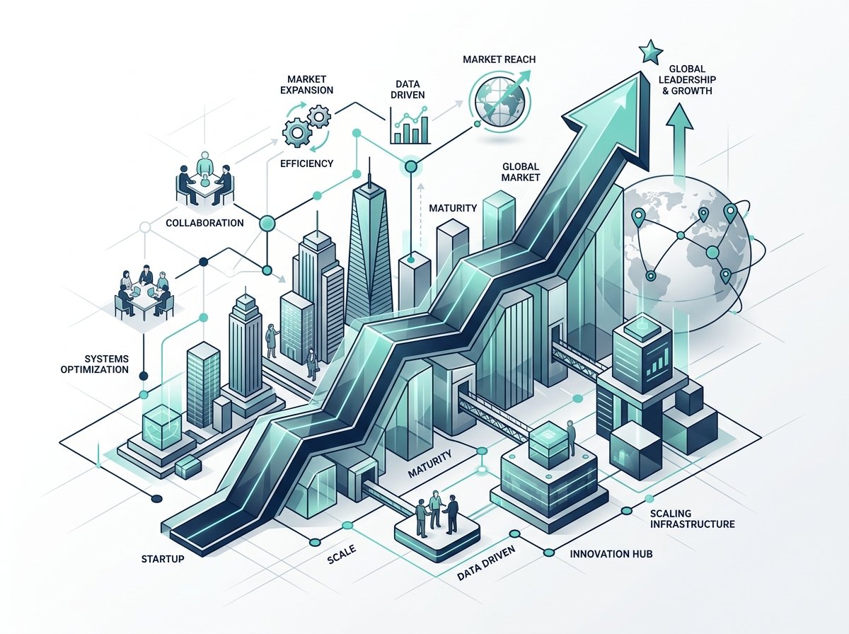 Business Growth Systems & Strategy Illustration
